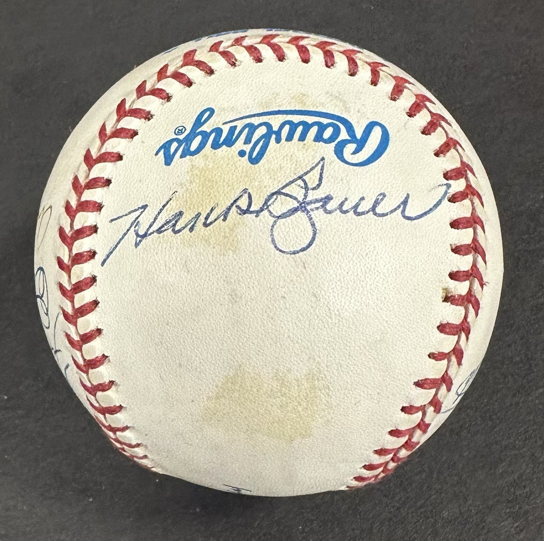 NY Yankees Multi Signed AL Baseball Don Larsen WS PG 6 Auto Enos Slaughter COA