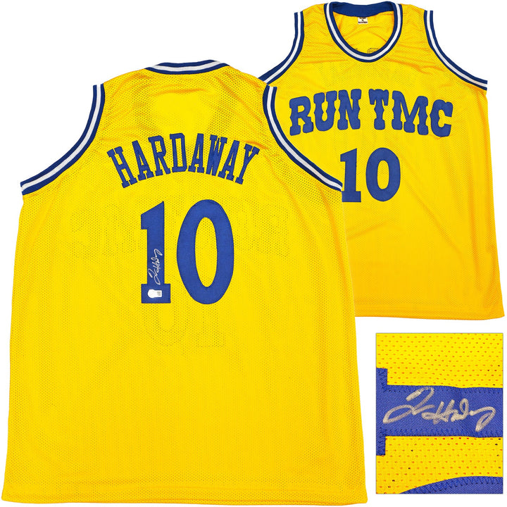 Golden State Warriors Tim Hardaway Autographed Signed Yellow Jersey Beckett Wit