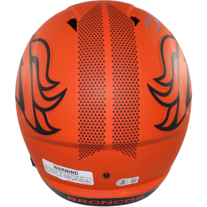 Demarcus Ware Autographed Denver Broncos F/S Rave Helmet Beckett Witness 56369