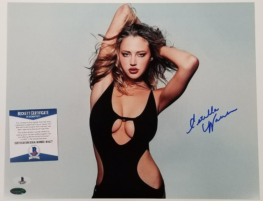 ESTELLA WARREN Signed 11x14 Photo #2 Victoria's Secret Model ~ Beckett BAS COA
