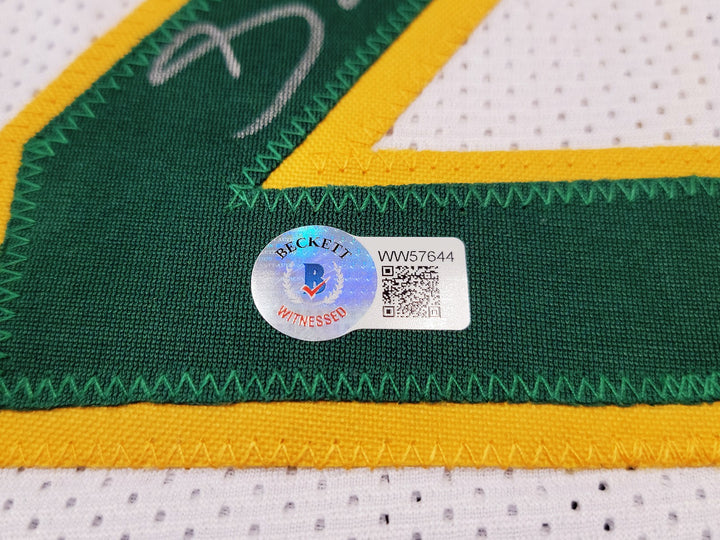 Seattle Supersonics Gary Payton Signed White Jersey Beckett