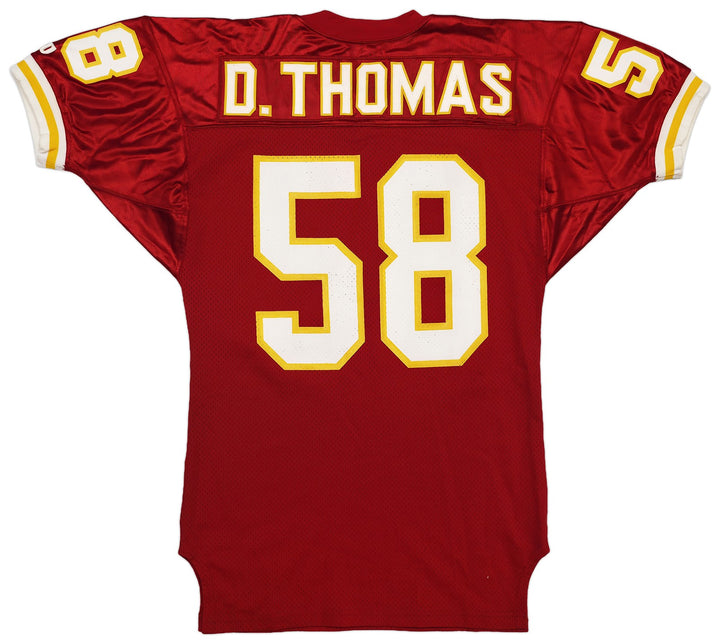 Kansas City Chiefs Derrick Thomas Signed Red Wilson Jersey Size 44 Beckett
