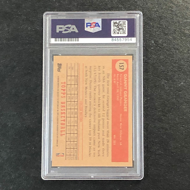 2005-06 Topps 1952 Style #157 Danny Granger Signed Card AUTO PSA Slabbed Pacers