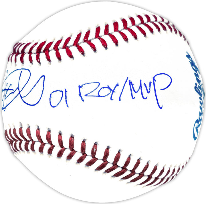 Ichiro Suzuki Signed MLB Baseball Mariners "01 ROY/MVP" IS Holo & Beckett Wit