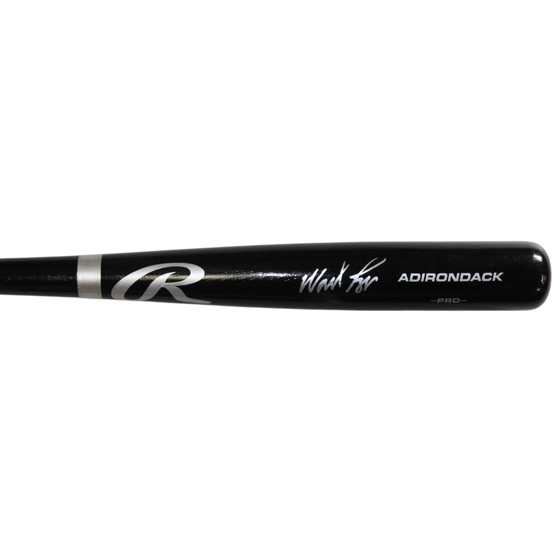 Wade Boggs Autographed Boston Red Sox Black Baseball Bat Beckett Witness 58185