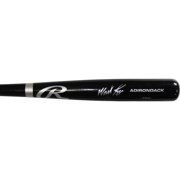 Wade Boggs Autographed Boston Red Sox Black Baseball Bat Beckett Witness 58185