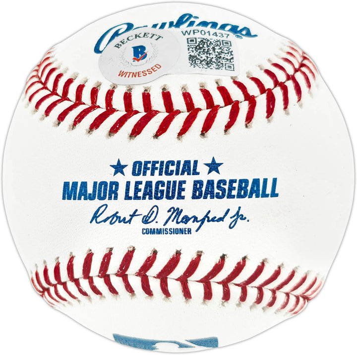 Rick & Paul Reuschel Signed MLB Baseball Cubs Beckett Witness