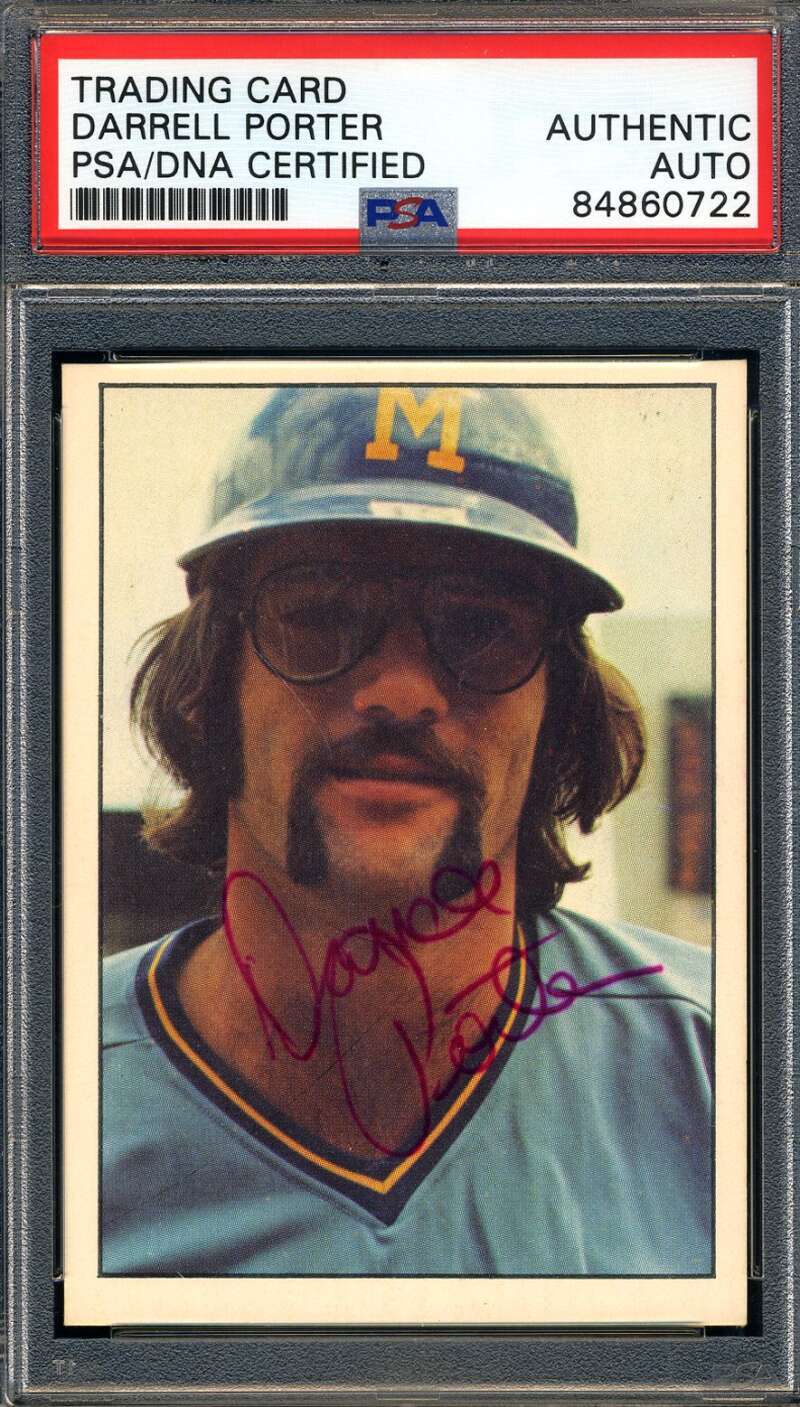 Darrell Porter PSA DNA Coa Signed 1975 SSPC Autograph