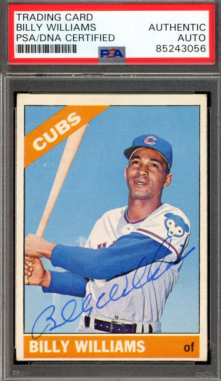 Billy Williams PSA DNA Signed 1966 Topps Autograph