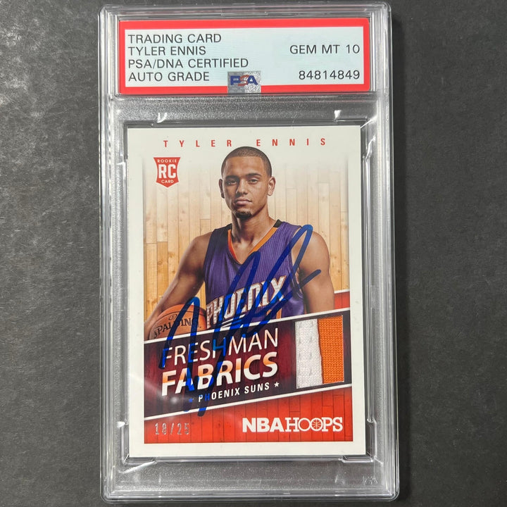 2014-15 Panini Hoops #9 Tyler Ennis Signed AUTO 10 PSA Slabbed RC Suns