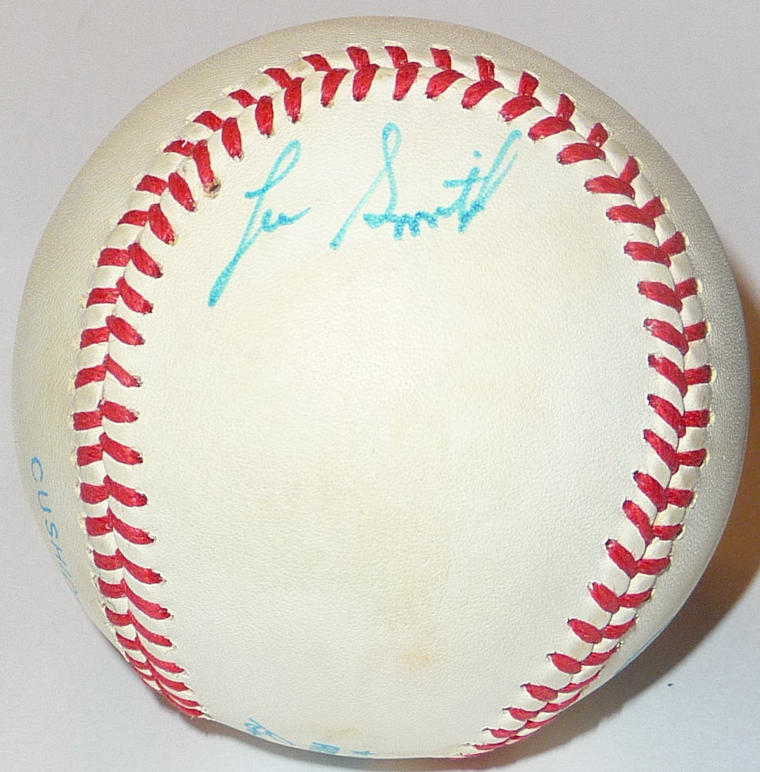 LEE SMITH SIGNED BOBBY BROWN BASEBALL CUBS CARDS SOX YANKS O'S EXPOS ANGELS AUTO