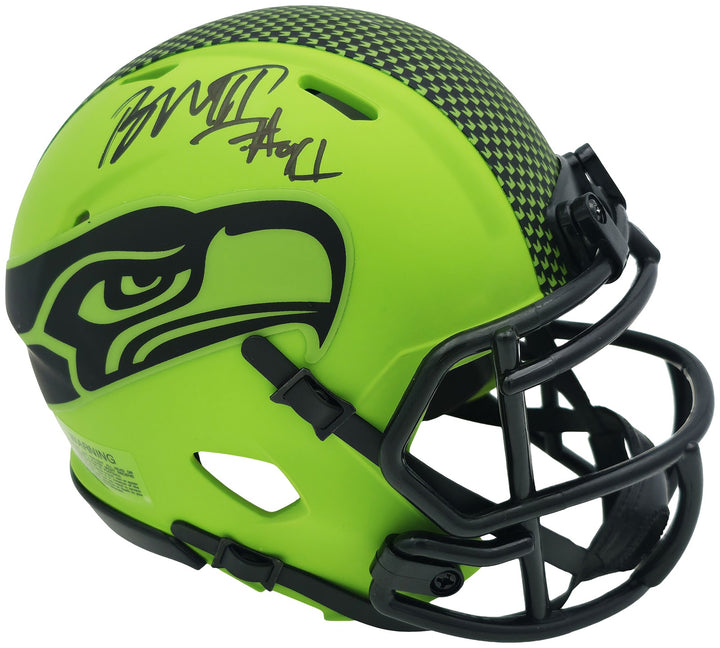 Byron Murphy II Signed Seattle Seahawks Rave Green Speed Mini Helmet MCS Holo