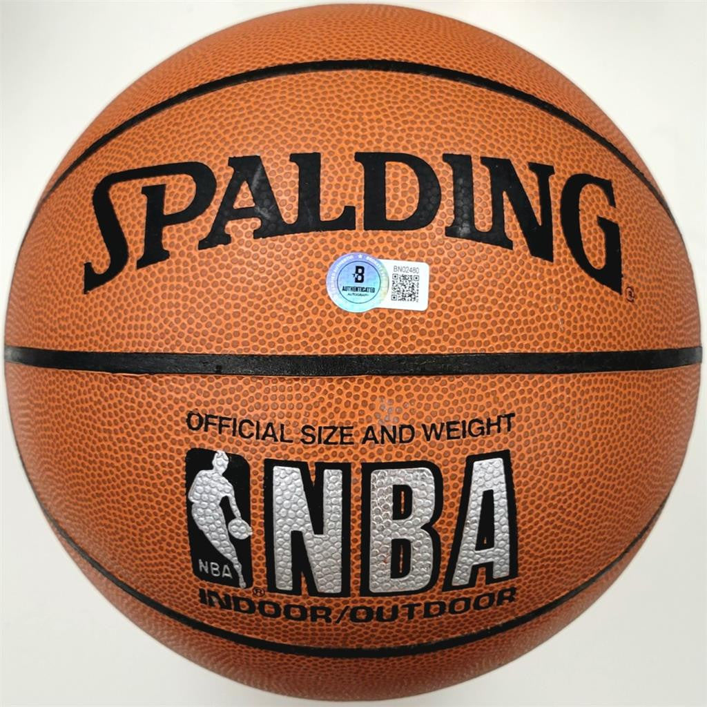 *Early* Magic Johnson #32 signed Spalding NBA Basketball autograph ~ BAS Beckett