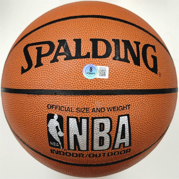 *Early* Magic Johnson #32 signed Spalding NBA Basketball autograph ~ BAS Beckett