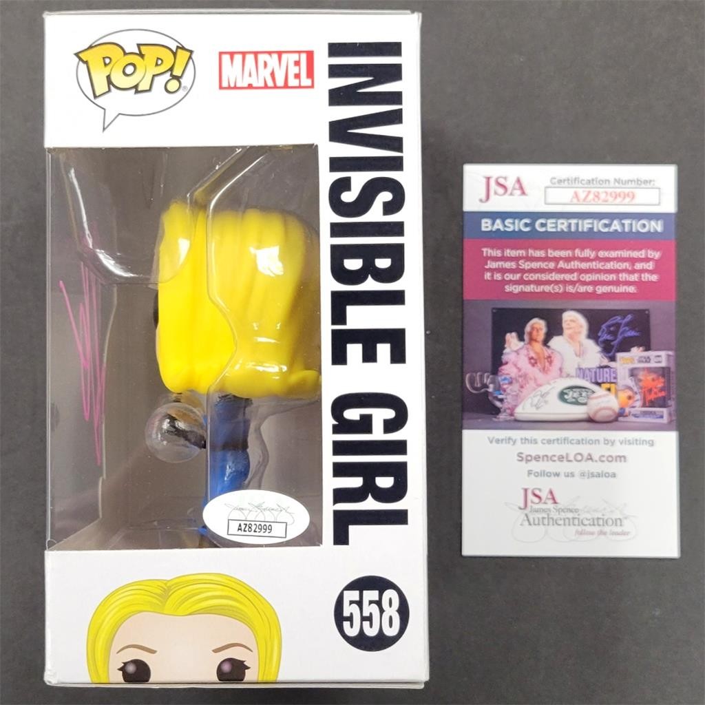 Jessica Alba signed Invisible Girl Funko Pop! 558 Fantastic Four autograph A JSA