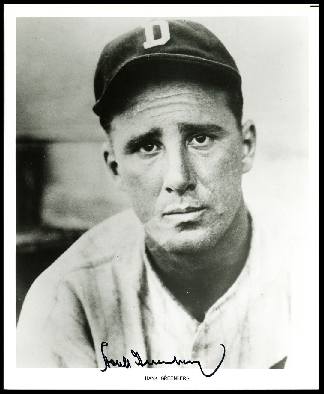 Hank Greenberg Autographed 8x10 Photo Detroit Tigers Beckett BAS #AE33044