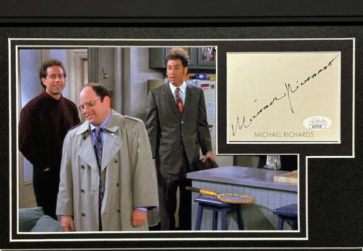 Michael Richards Seinfeld Kramer's Signed License Plate Framed JSA COA ASSMAN