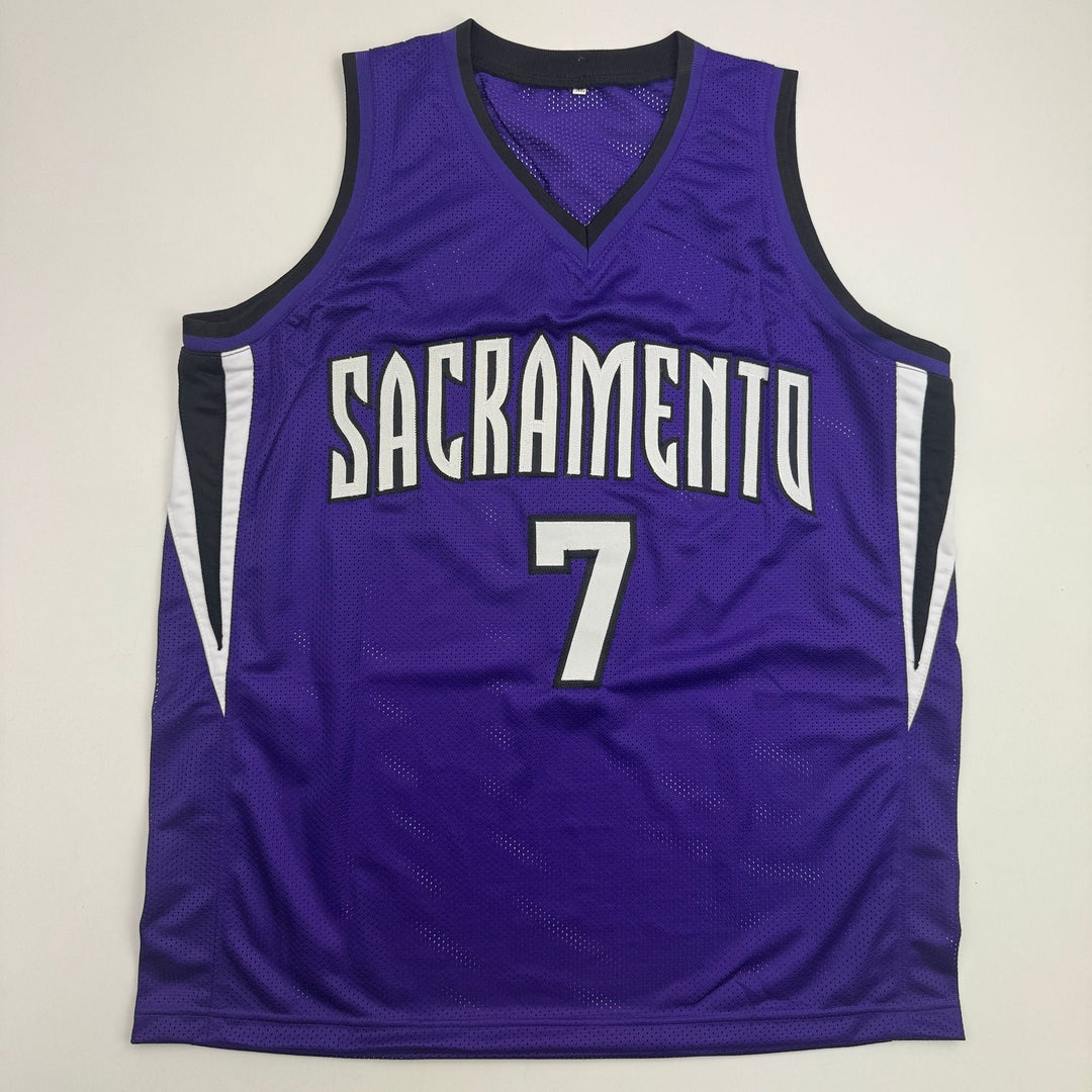 Autographed/Signed Jimmer Fredette Sacramento Purple Jersey JSA COA