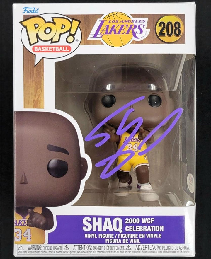 Shaquille O'Neal Shaq signed Lakers 2002 WCF Celebration Funko Pop! 209 auto PSA