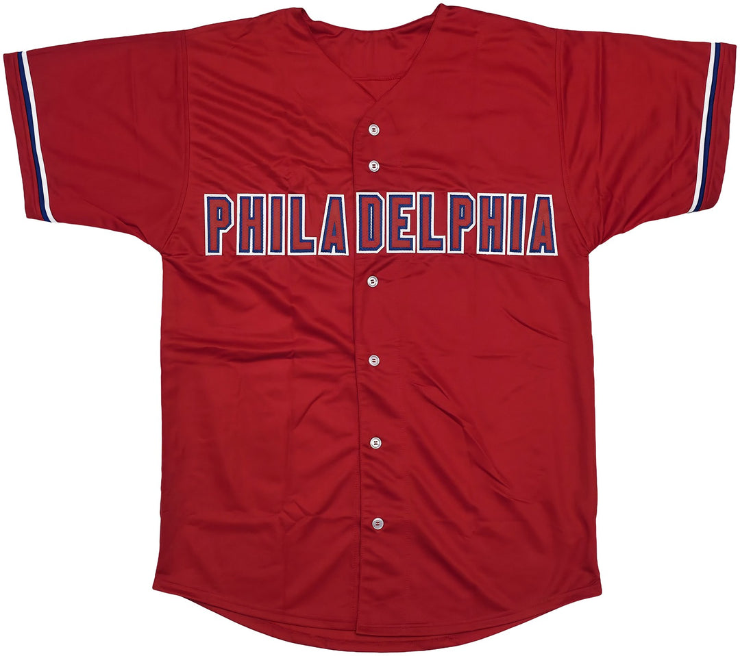 Philadelphia Phillies Trea Turner Signed Red Jersey Beckett Witness