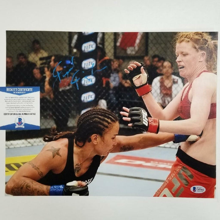 Raquel Pennington signed 11x14 Photo UFC MMA Autograph~ Beckett BAS COA