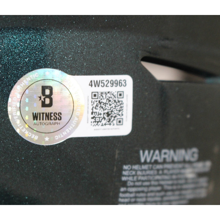 Randall Cunningham Signed Philadelphia Eagles Mid-Size Midi Helmet Beckett 55630