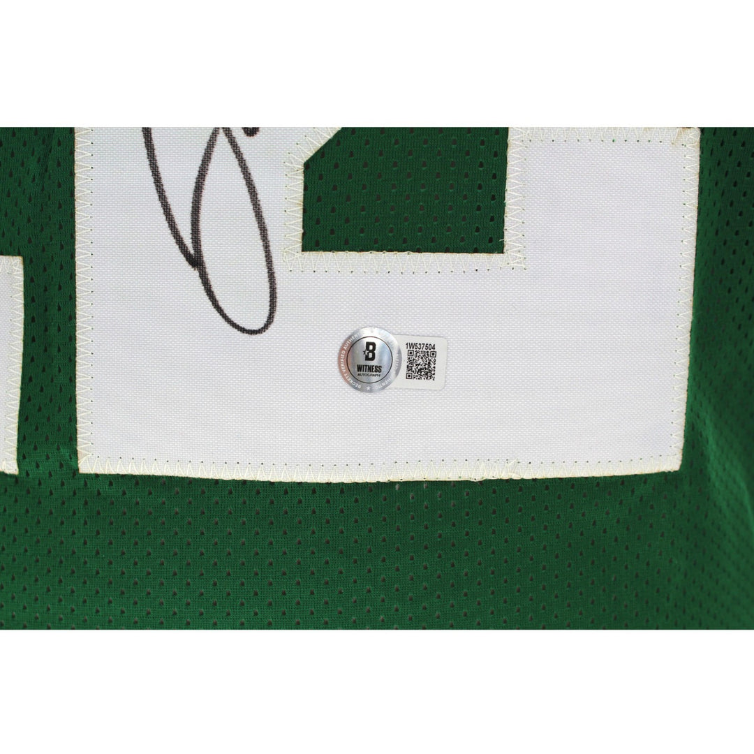 Joe Namath Autographed New York Jets Green Jersey BAS COA Signed Broadway