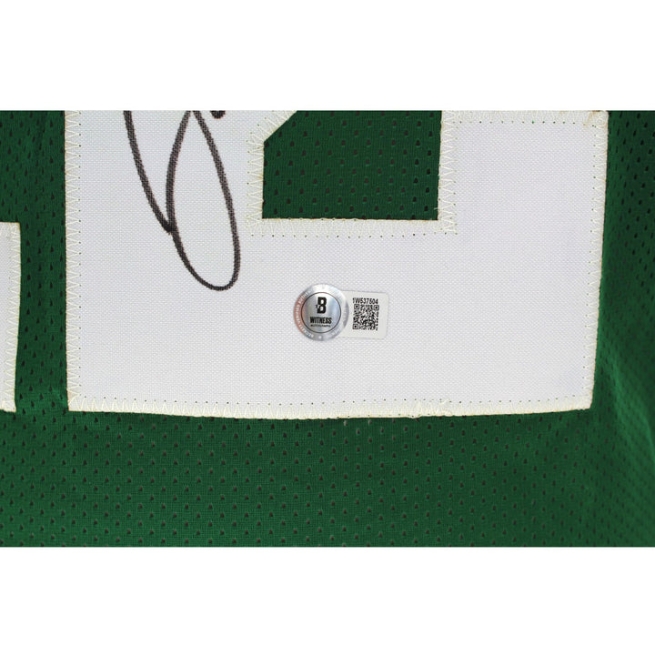 Joe Namath Autographed New York Jets Green Jersey BAS COA Signed Broadway