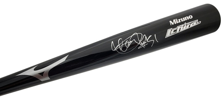 Ichiro Suzuki Signed Black Mizuno Game Model Bat Seattle Mariners "#51" IS Holo