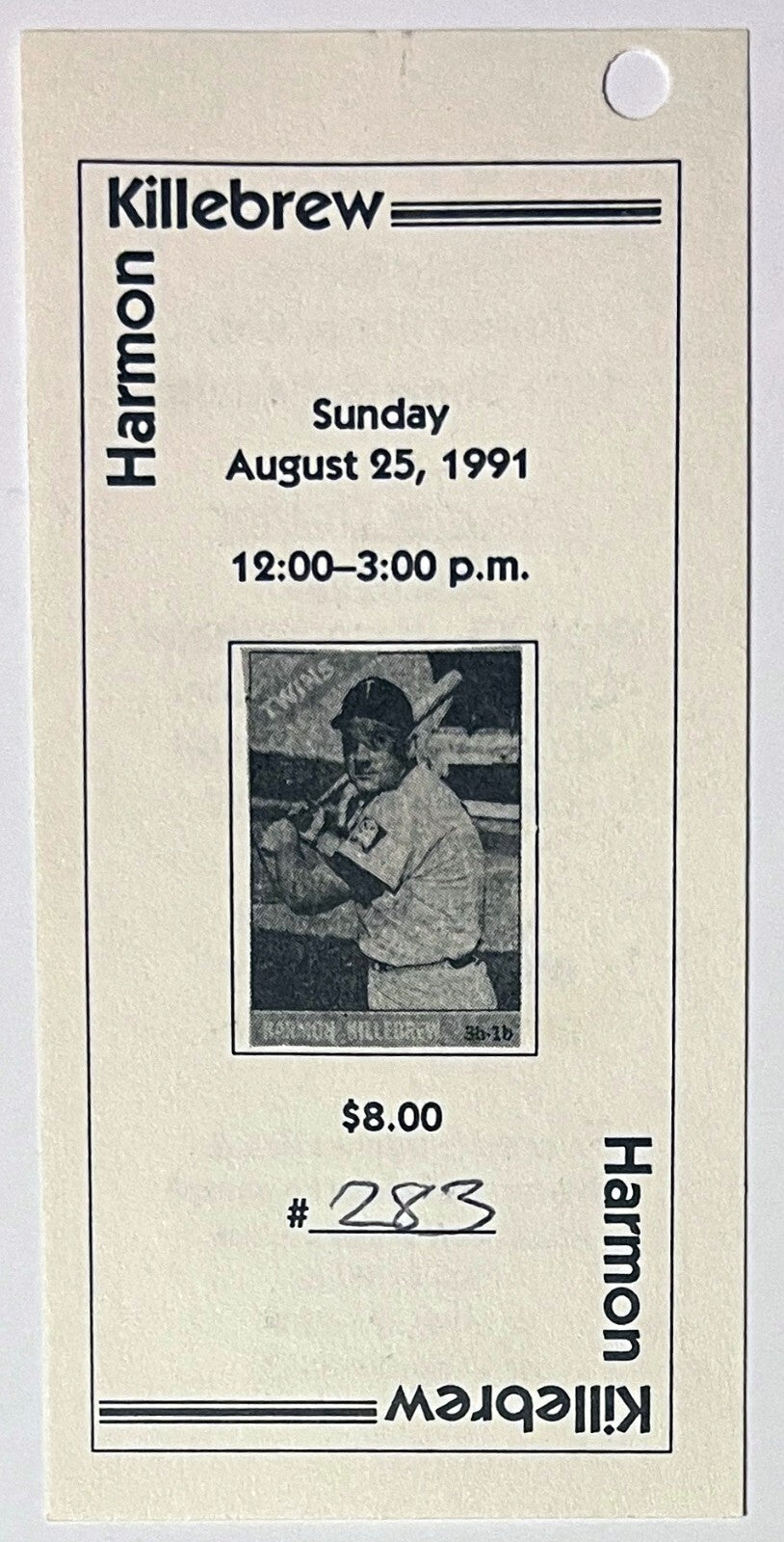 Harmon Killebrew signed Minnesota Twins MLB 8x10 Photo Framed- COA/Show Ticket
