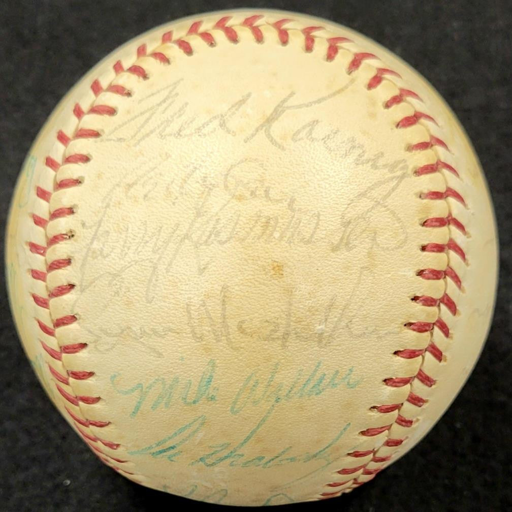 1976 St. Louis Cardinals (26) Team Signed Baseball Schoendienst Simmons ~ PSA