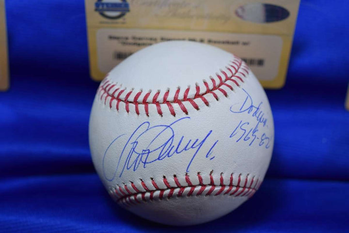 Steve Garvey Steiner Coa Autograph Major League Signed Baseball Dodgers 1969-82