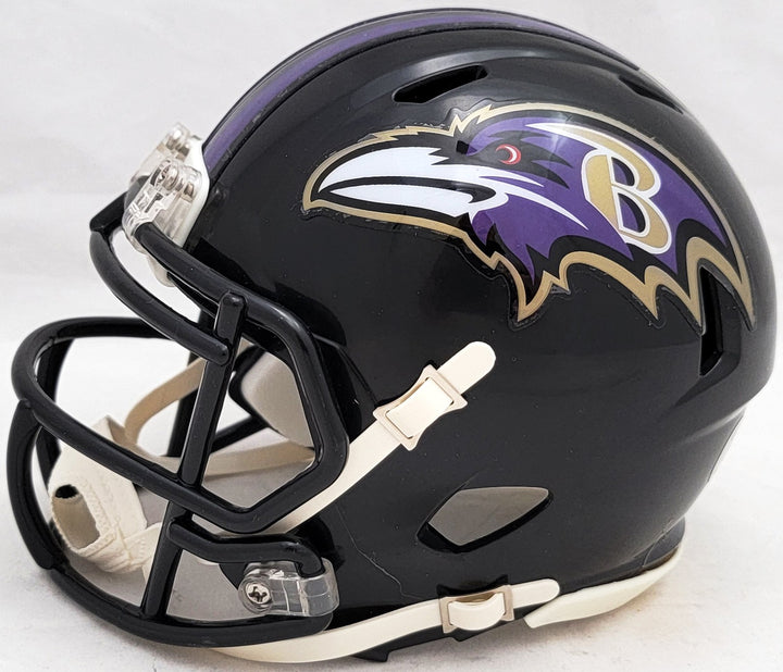 David Ojabo Autographed Signed Baltimore Ravens Black Speed Mini Helmet Beckett