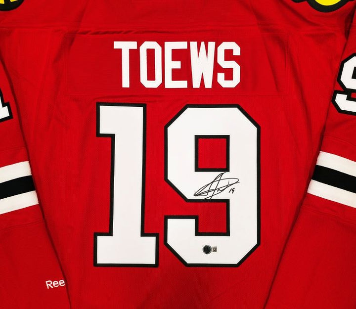 Jonathan Toews Signed Chicago Blackhawks Reebok Premier Hockey Jersey BAS