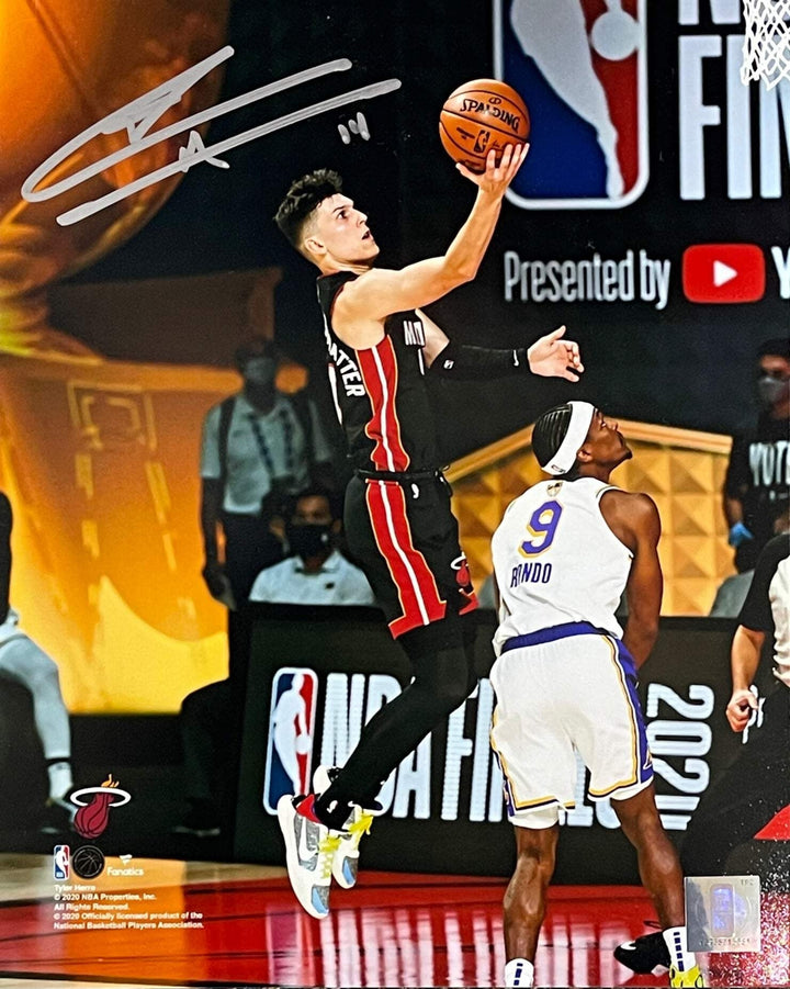 Tyler Herro Autographed Shooting a Layup 8x10 Basketball Photo