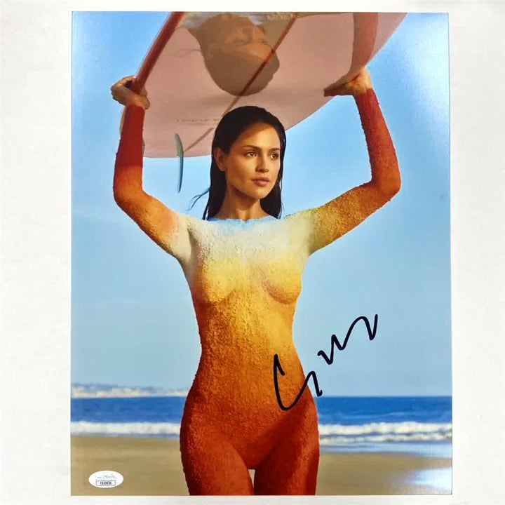 *RARE* Eiza Gonzalez signed Beach Body Paint 11x14 Photo autograph ~ JSA