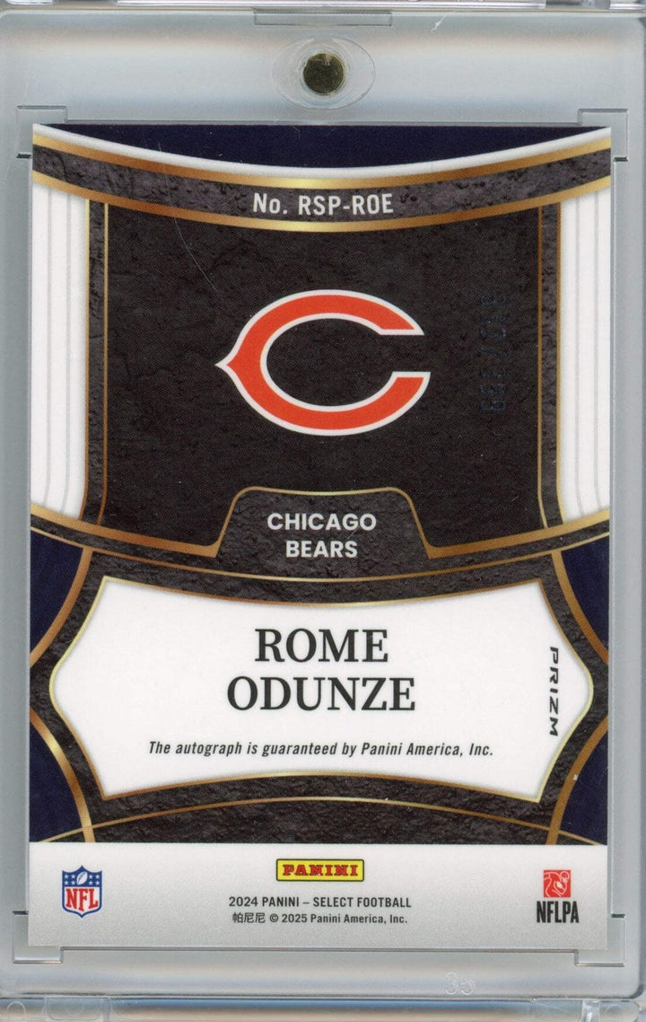 2024 Panini Select Rome Odunze #RSPROE Prizm /399 Chicago Bears Rookie RC Footba