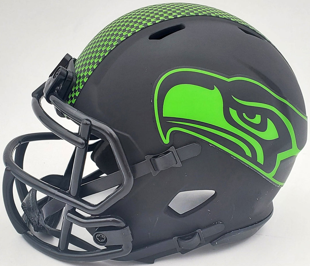 Michael Dickson Signed Seattle Seahawks Eclipse Black Speed Mini Helmet MCS Holo