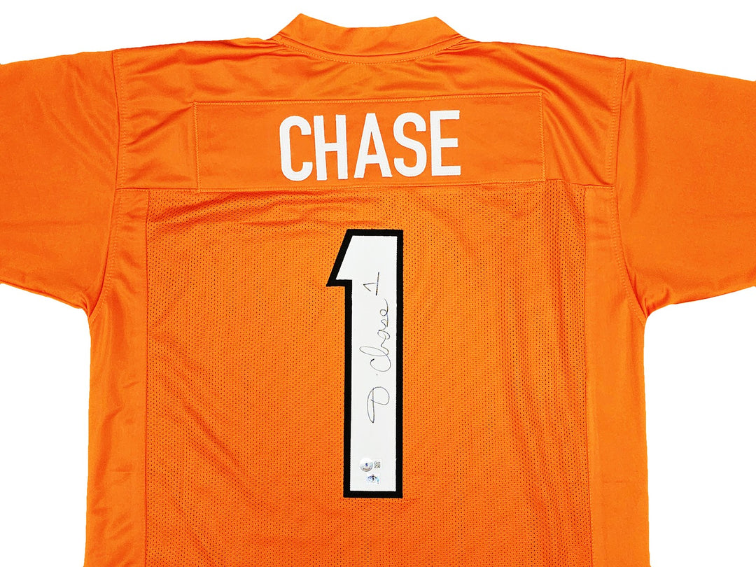 Cincinnati Bengals Ja'Marr Chase Autographed Signed Orange Jersey Beckett Wit