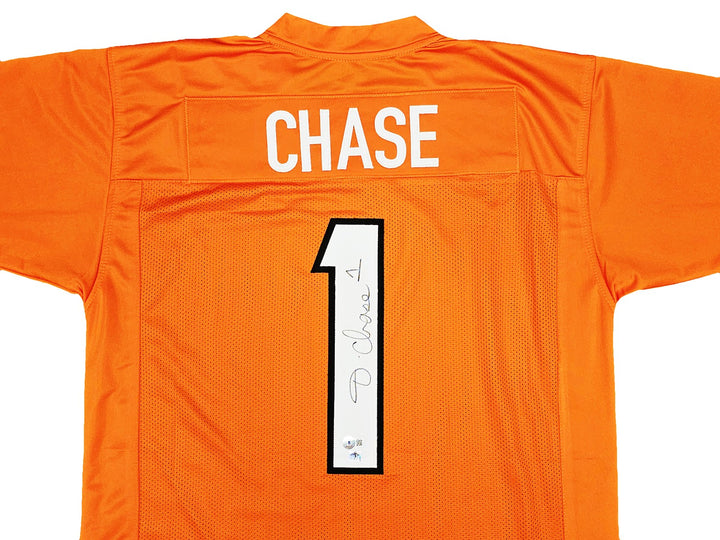 Cincinnati Bengals Ja'Marr Chase Autographed Signed Orange Jersey Beckett Wit