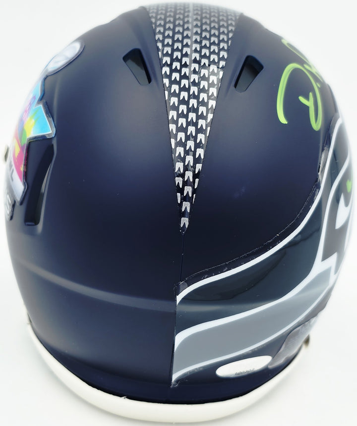 Devon Witherspoon Signed Seahawks Blue SB LX Champions Logo Speed Mini Helmet