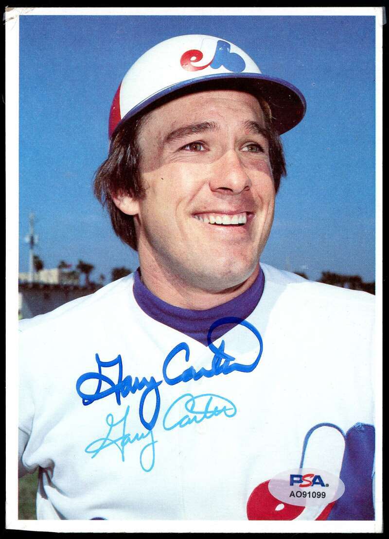 Gary Carter PSA DNA Signed 1980 Topps Super Autograph