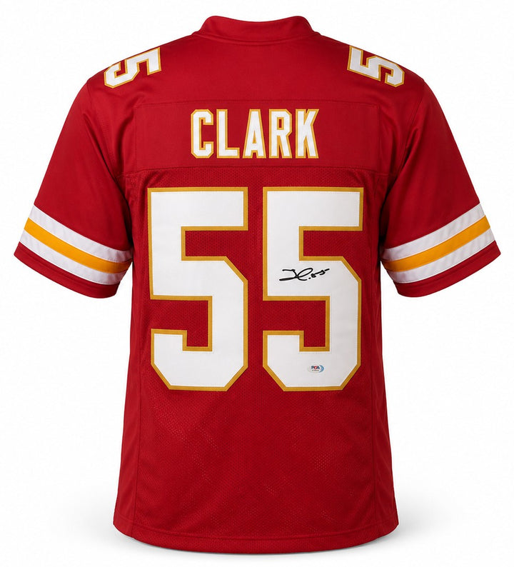 Kansas City Chiefs Frank Clark Signed Red Jersey PSA/DNA