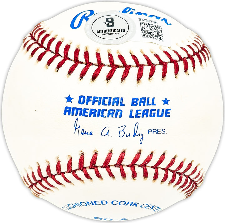 Bobby Wilkins Signed AL Baseball Philadelphia A's Beckett #BM25706