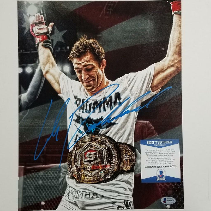 Luke Rockhold signed 11x14 Photo UFC MMA Autograph (A) ~ Beckett BAS COA