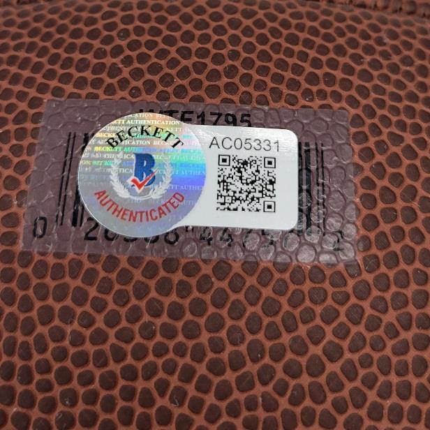 Jason Taylor signed Wilson Super Grip Football autograph (B) ~ Beckett BAS Holo