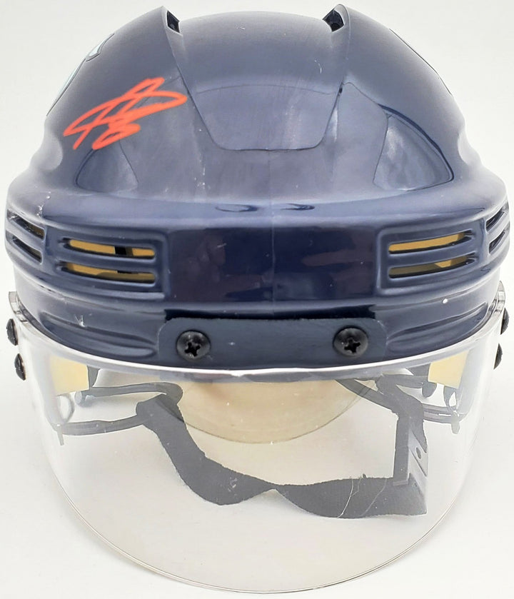 Adam Larsson Autographed Signed Seattle Kraken Blue Mini Helmet Fanatics Holo
