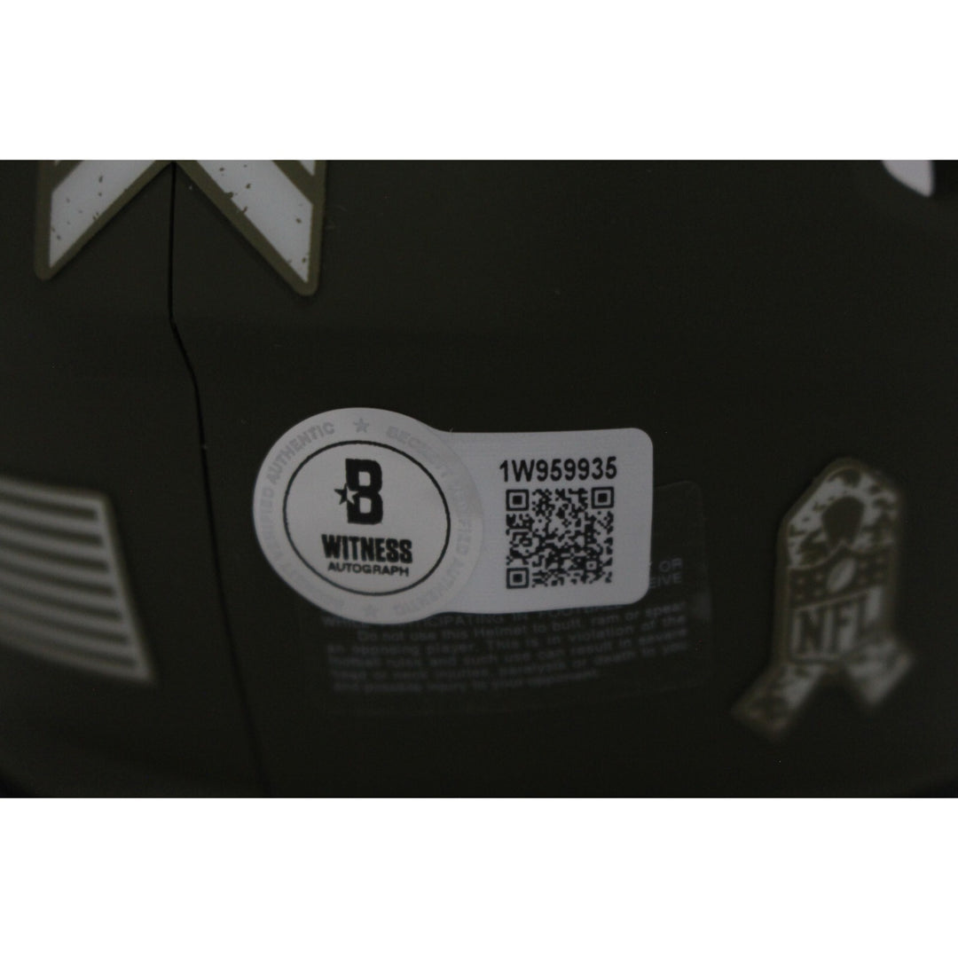 Edgerrin James Autographed Indianapolis Colts 22 Salute Mini Beckett 46480