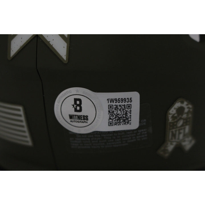 Edgerrin James Autographed Indianapolis Colts 22 Salute Mini Beckett 46480