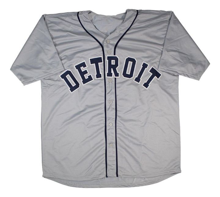 Jace Jung Detroit Signed Gray Baseball Jersey BAS